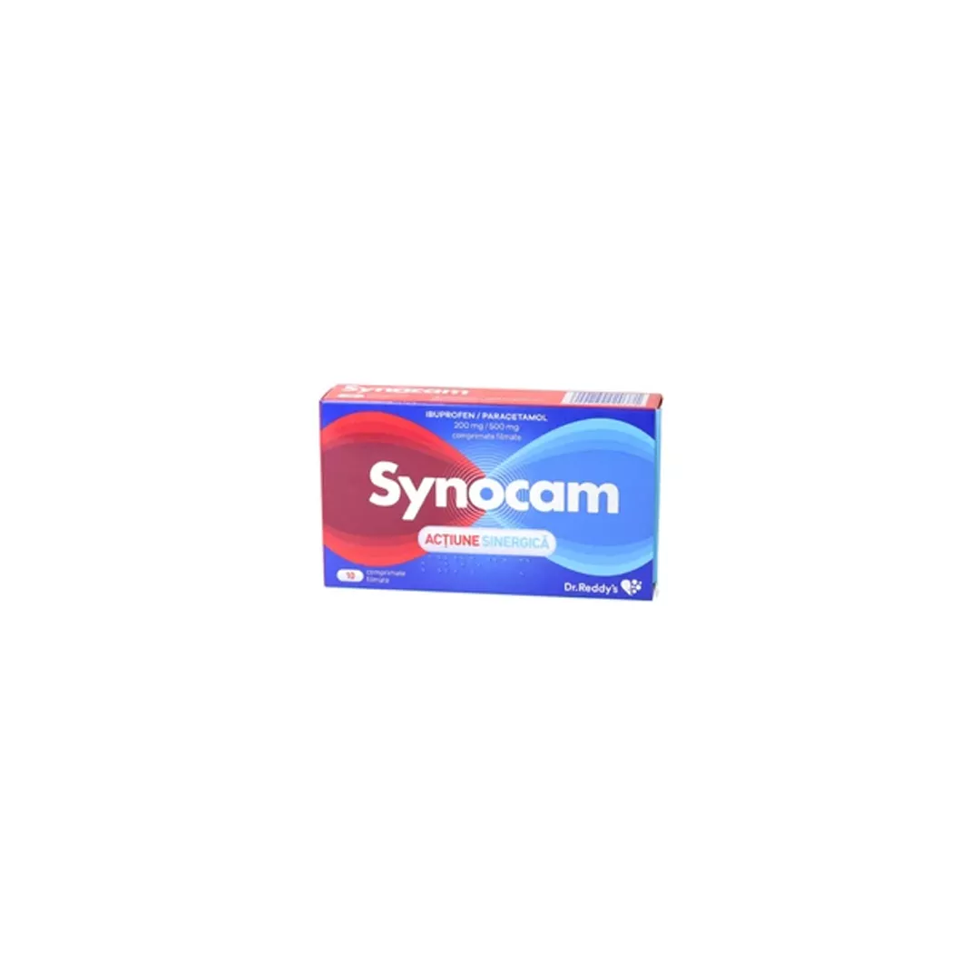 Synocam 200mg/500mg, 10 comprimate, Dr. Reddy's , [],farmaciabajan.ro
