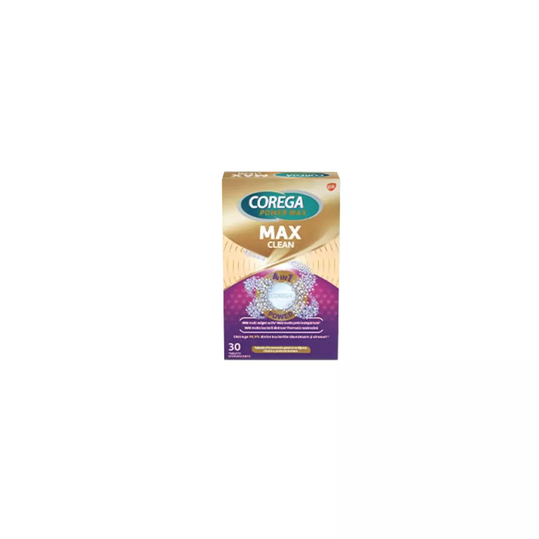 Tablete efervescente Corega Dubla Putere, 30 tablete, Gsk, [],farmaciabajan.ro