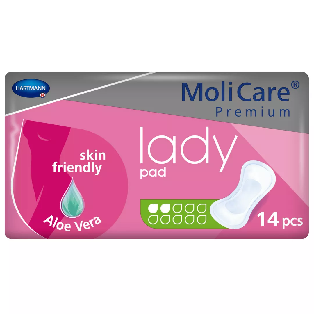 Tampoane MoliCare Premium lady pad 2 picaturi, 14 bucati, Hartmann, [],farmaciabajan.ro