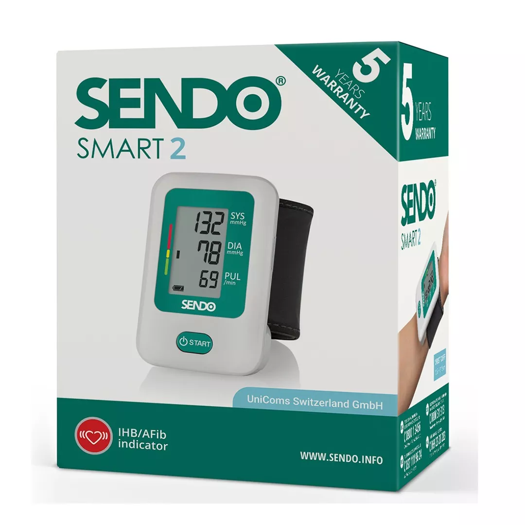 Tensiometru de incheietura portabil Sendo Smart 2, 1 bucata, Sendo, [],farmaciabajan.ro
