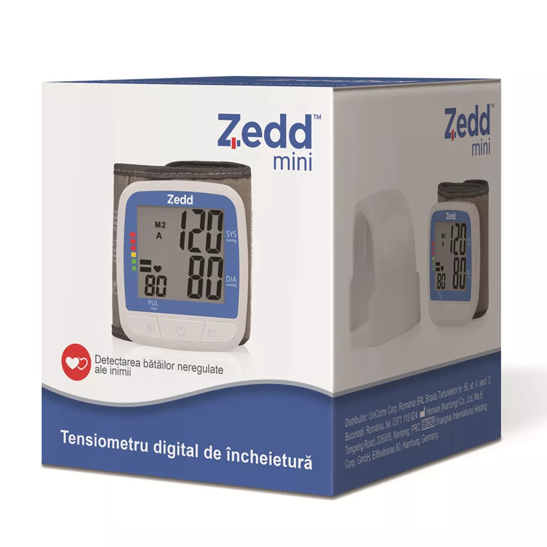 Tensiometru de incheietura Zedd Mini, 1 bucata, Honsun, [],farmaciabajan.ro