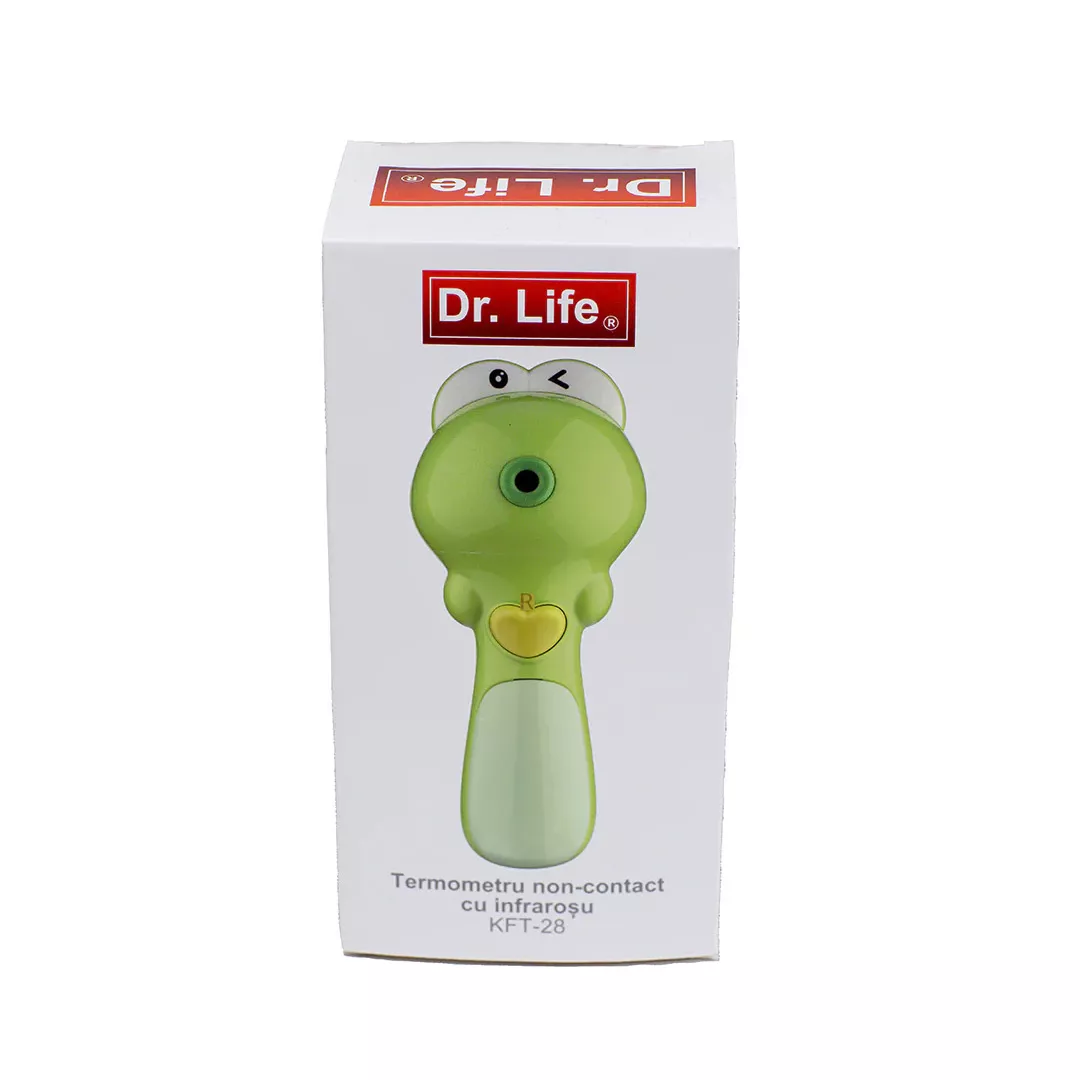 Termometru Non Contact cu Infrarosu, Broasca, KFT-28, Dr. Life, [],farmaciabajan.ro