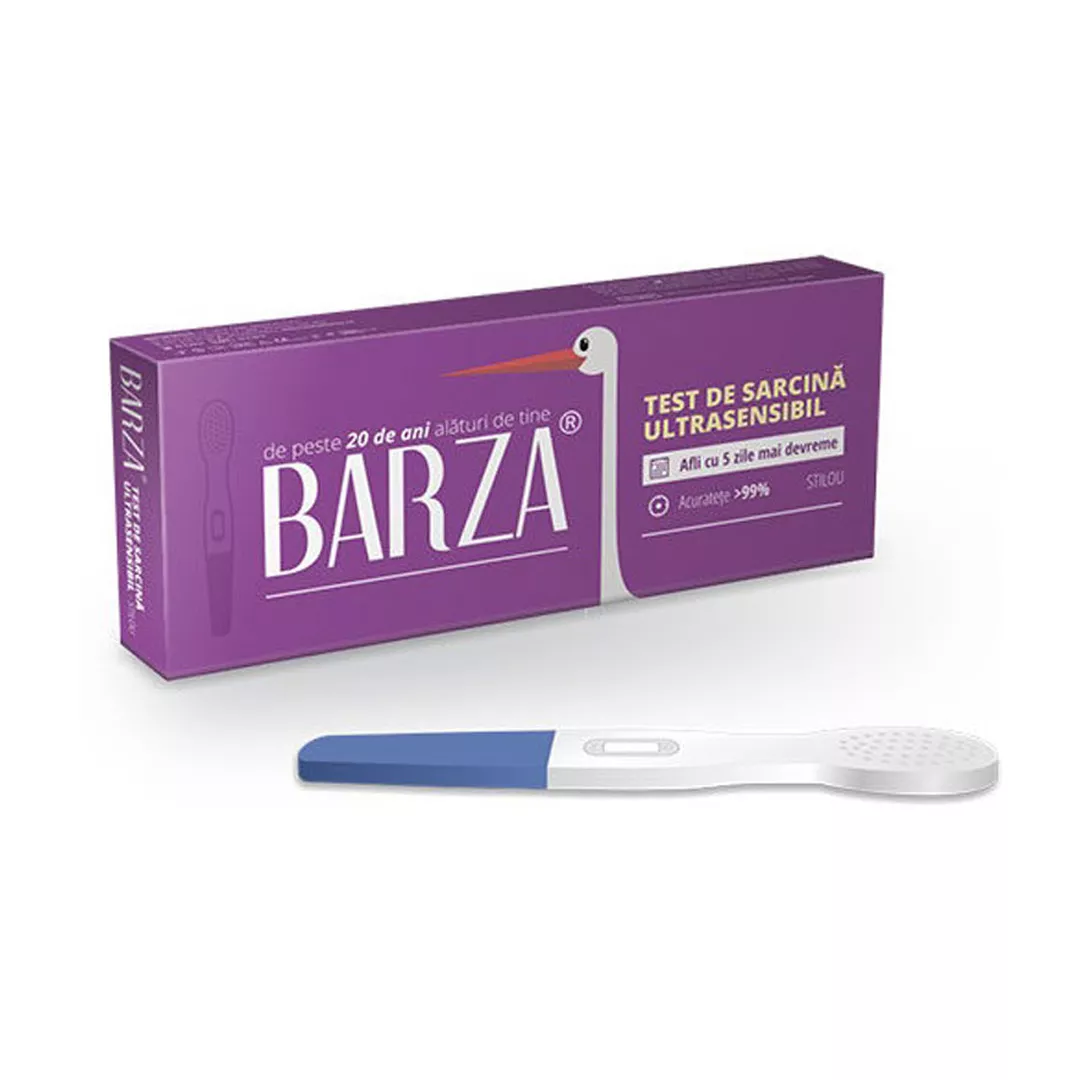 Test de sarcina ultrasensibil Stilou Barza, Self Care, [],https:farmaciabajan.ro