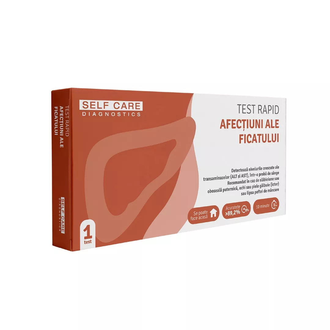 Test rapid afectiuni ale ficatului, 1 bucata, Veda Lab, [],farmaciabajan.ro