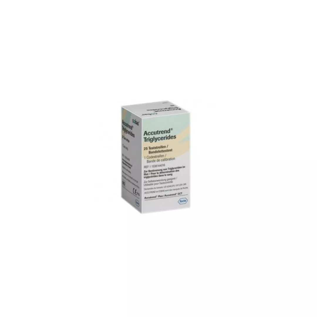 Teste trigliceride Accutrend, 25 bucati, Roche, [],farmaciabajan.ro