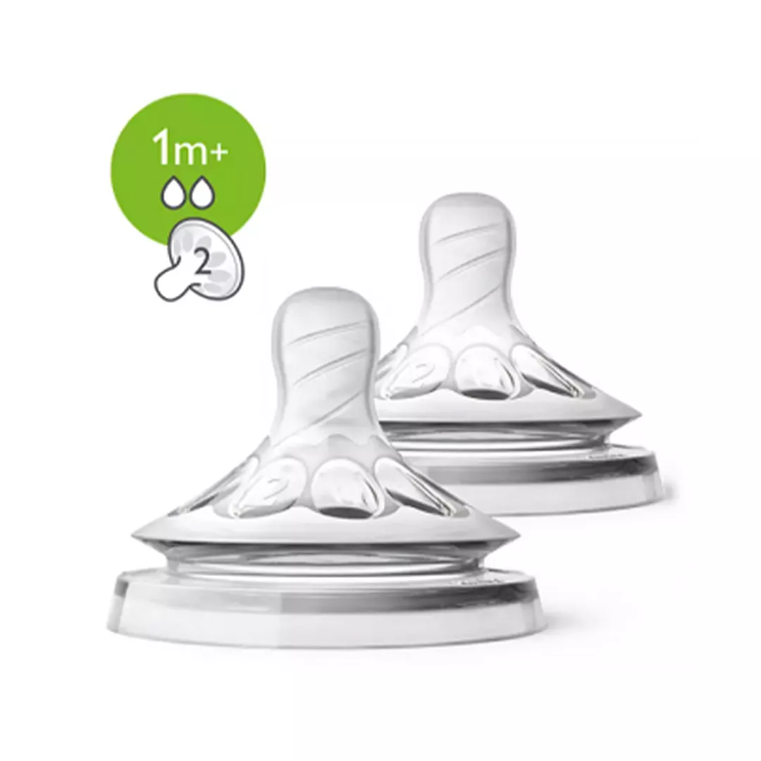 Tetina Natural Ultra Soft Nr 2, 2 bucati, SCF 042/27, Philips Avent, [],farmaciabajan.ro