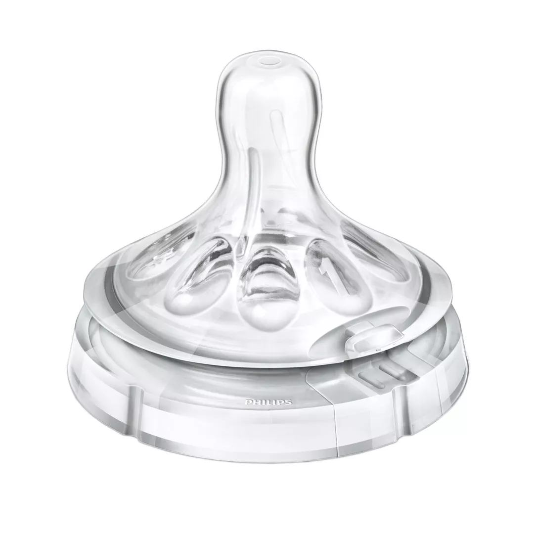Tetina pentru hranire natural nou-nascuti, 1 orificiu, 0 luni+, SCF651/27, Philips Avent, [],farmaciabajan.ro