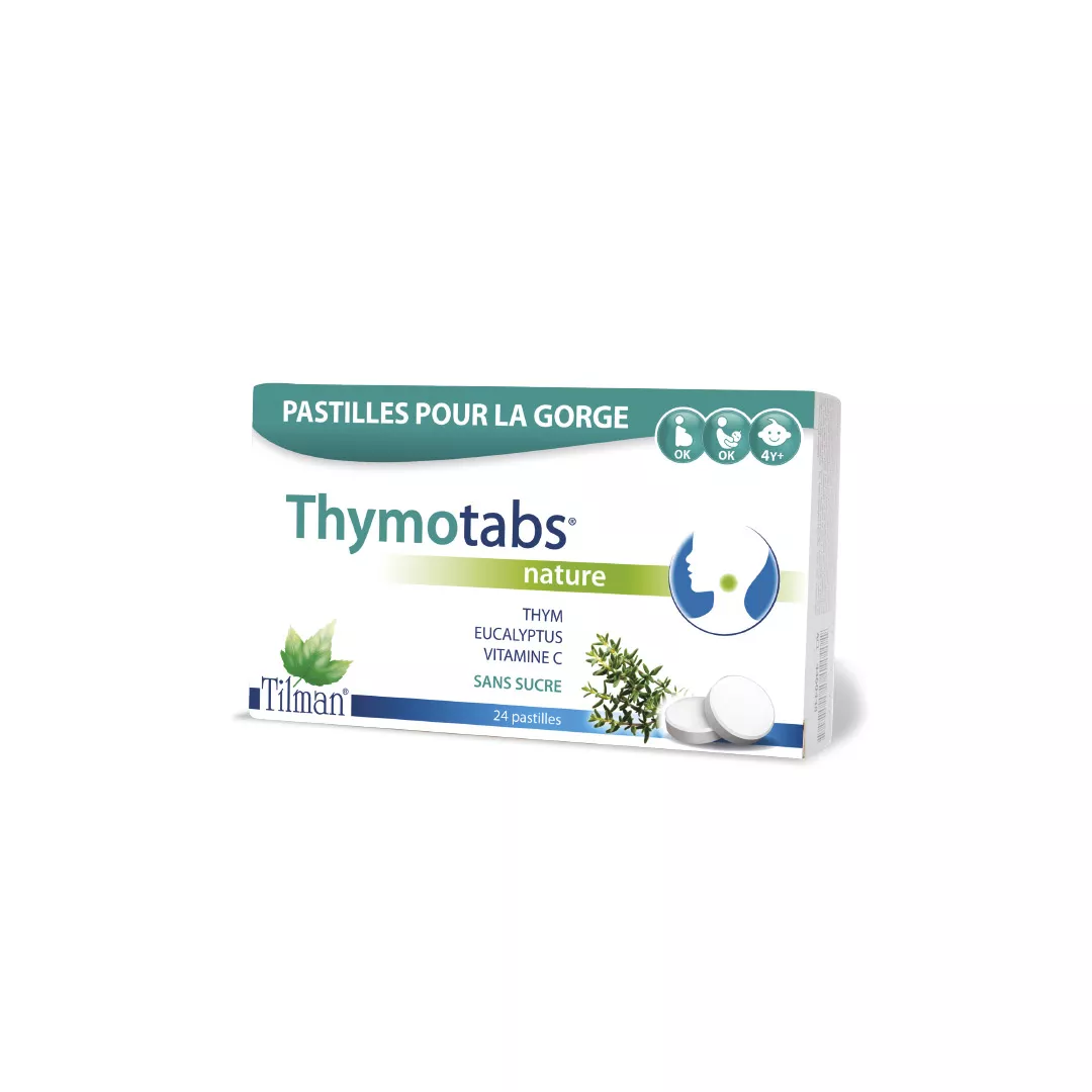 Thymotabs nature cu Vitamina C, 24 comprimate, Tilman, [],farmaciabajan.ro