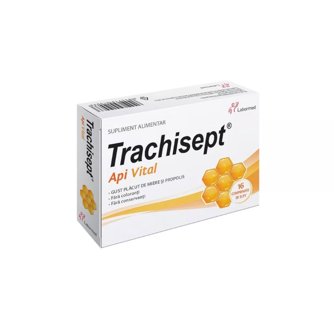 Trachisept Api Vital, 16 comprimate, Labormed, [],farmaciabajan.ro