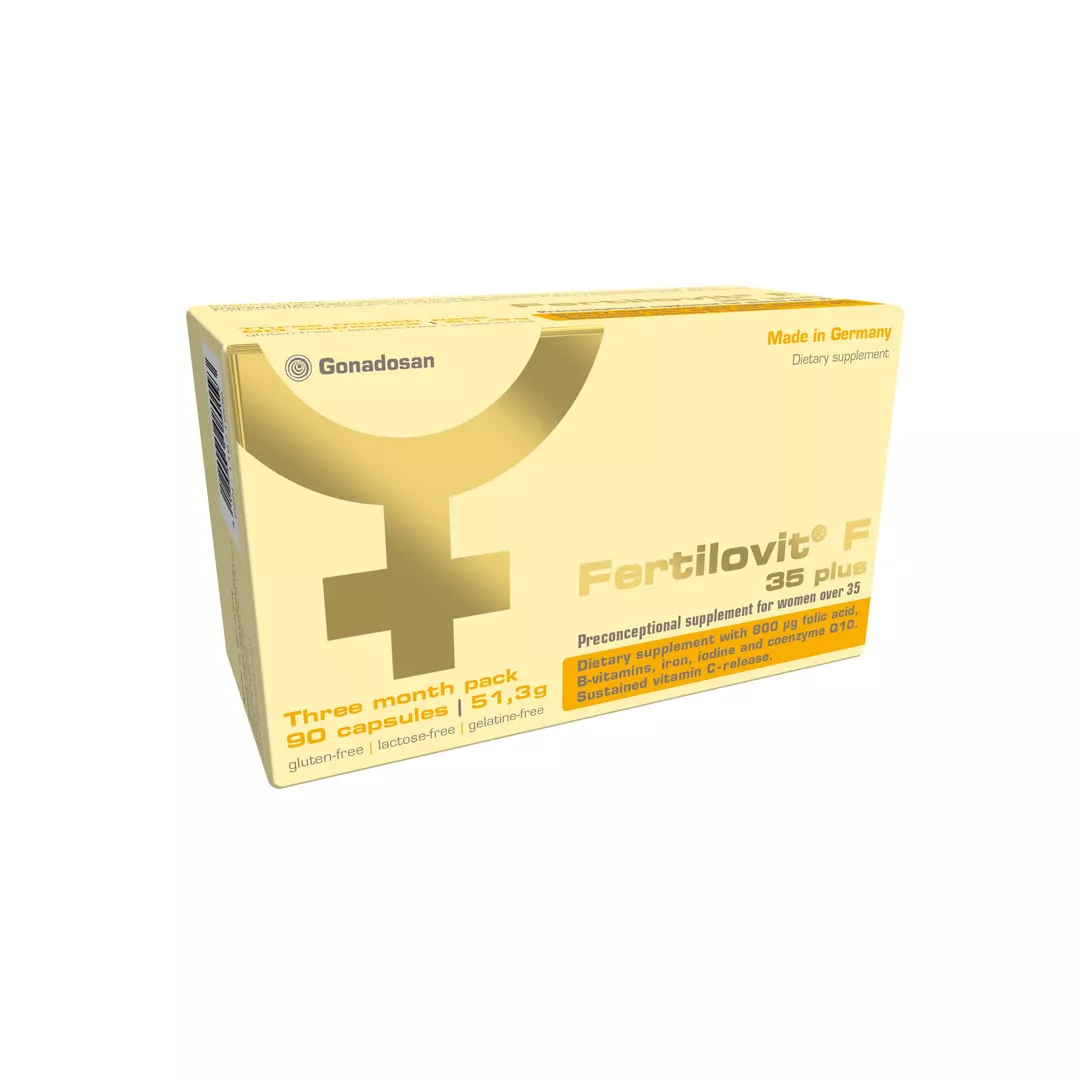 Tratament infertilitate femei, Fertilovit F 35plus, 90 capsule, Gonadosan, [],farmaciabajan.ro