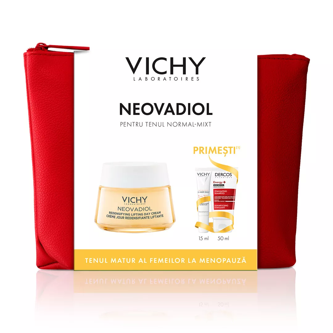 Trusa Neovadiol Menopause crema de zi cu efect de redensificare si reumplere, Vichy, [],farmaciabajan.ro