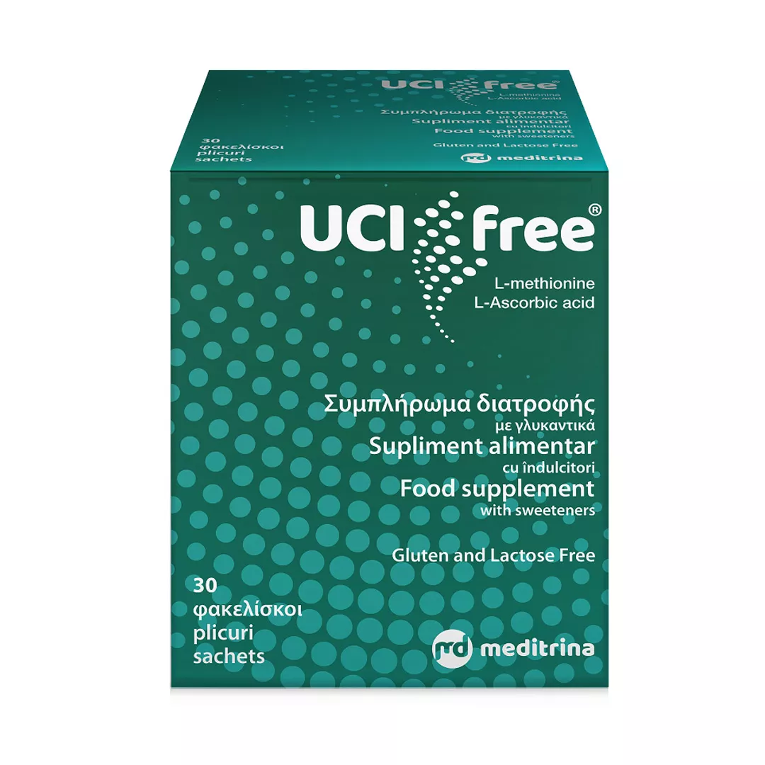 UCI Free, 30 plicuri, Meditrina Pharmaceuticals, [],https:farmaciabajan.ro