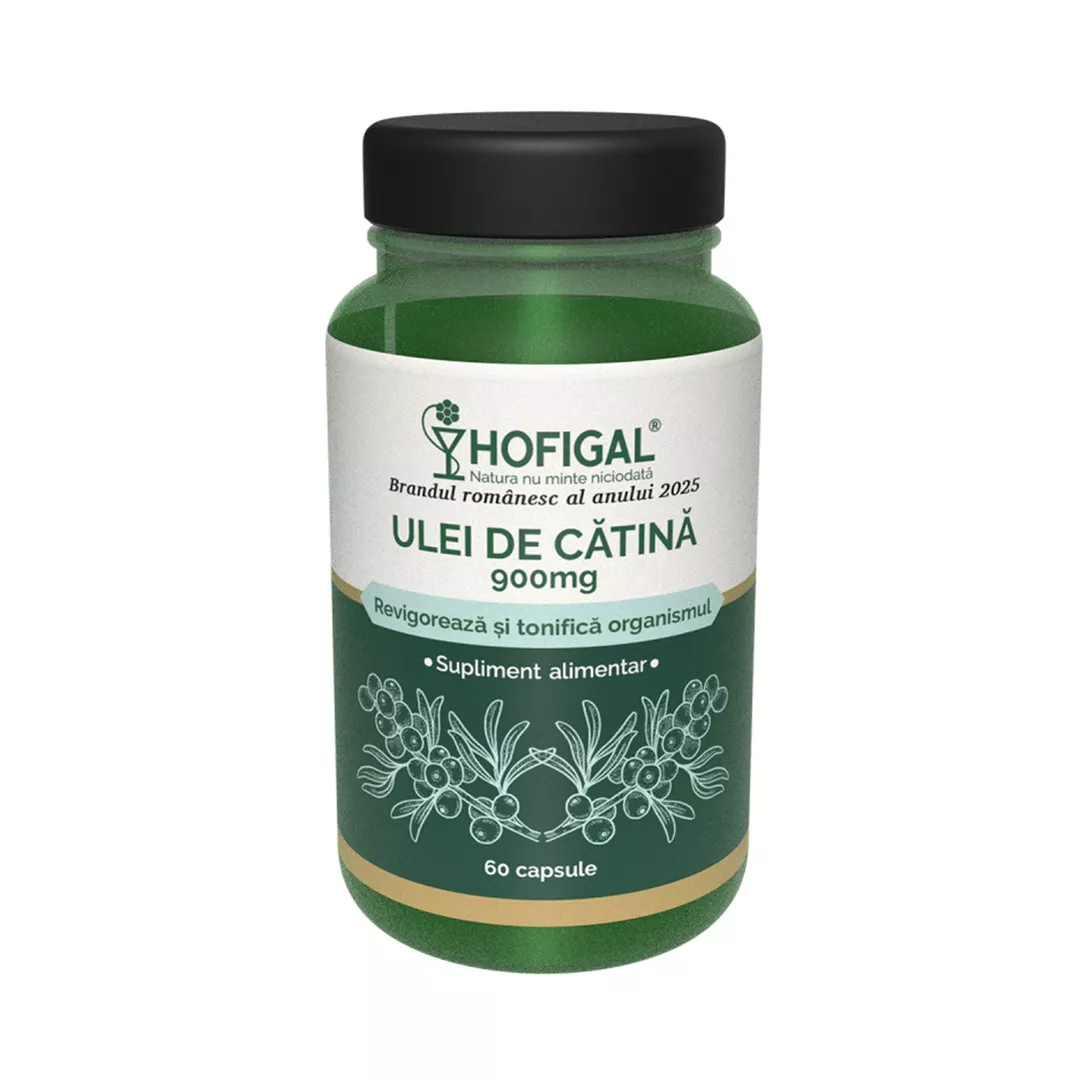Ulei de catina, 900 mg, 60 capsule, Hofigal, [],farmaciabajan.ro