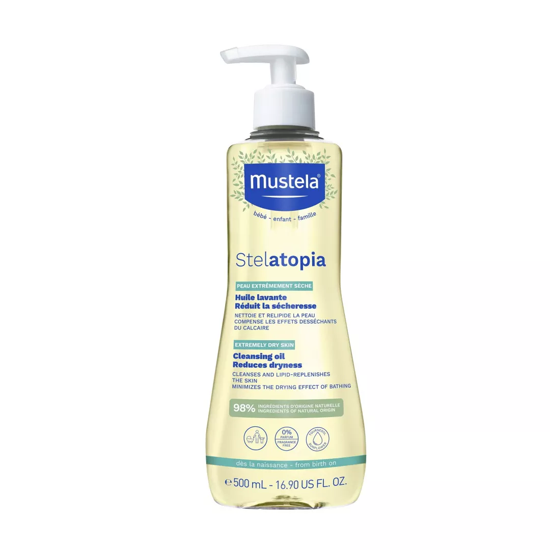 Ulei de curatare pentru piele atopica Stelatopia, 500 ml, Mustela, [],farmaciabajan.ro