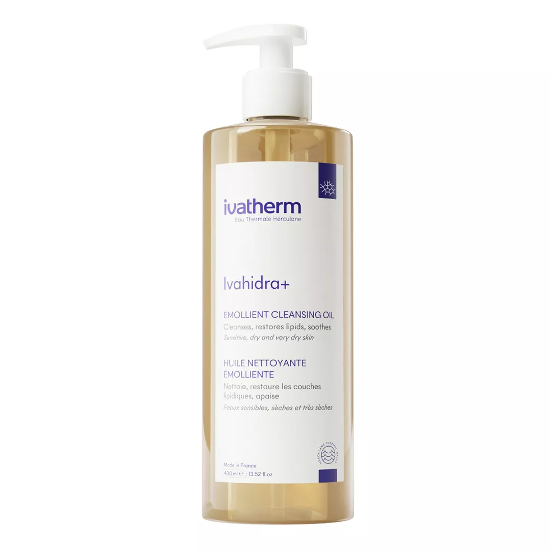 Ulei de spalare emolient pentru piele uscata și foarte uscata, Ivahidra+, 400 ml, Ivatherm, [],farmaciabajan.ro