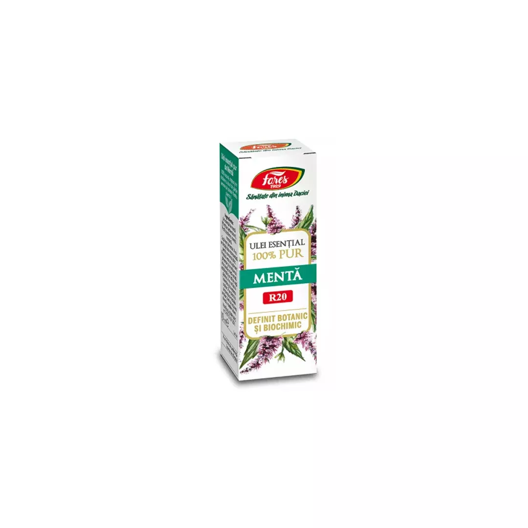 Ulei esential de menta R20, 10 ml, Fares, [],farmaciabajan.ro