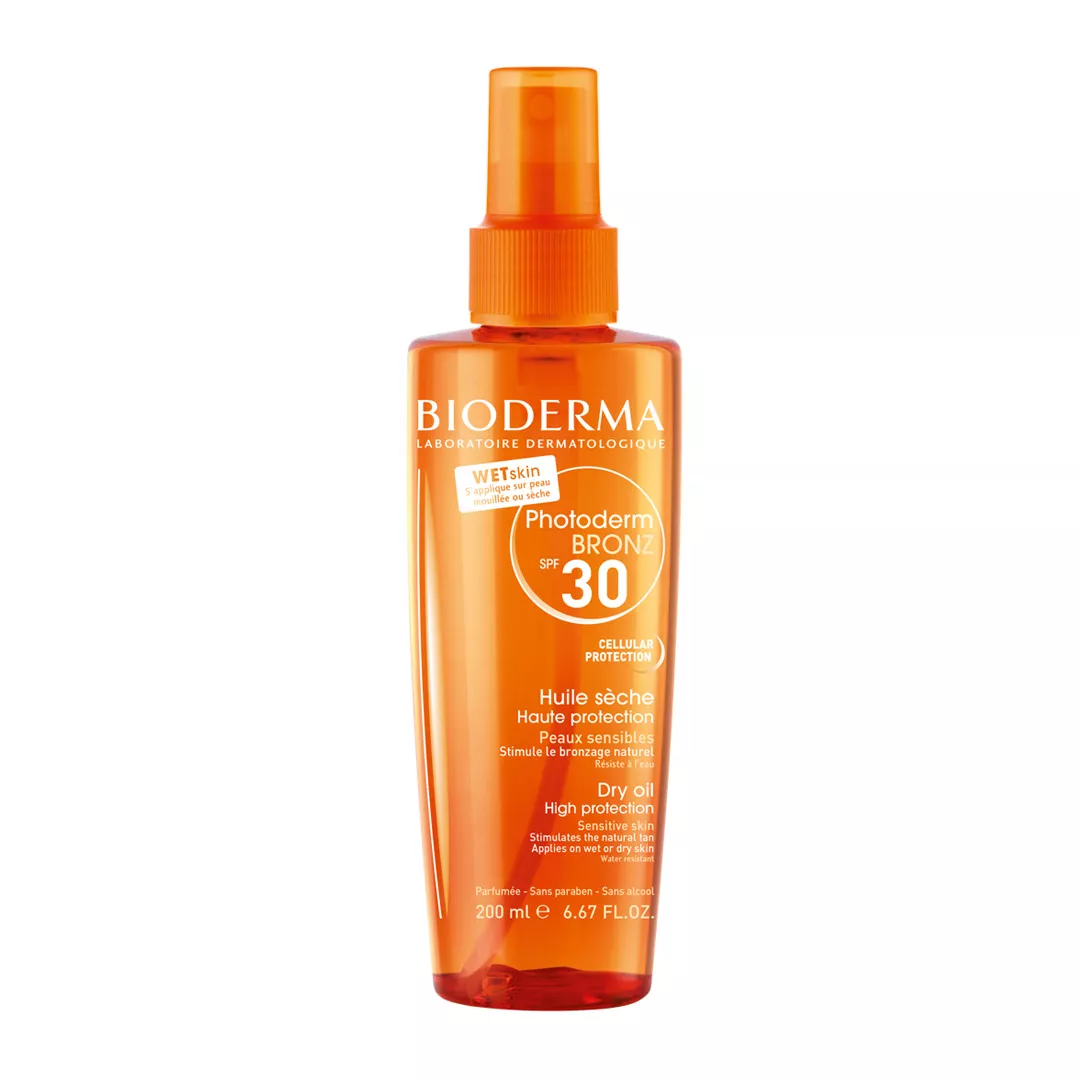 Ulei uscat SPF 30 Photoderm Bronz, 200 ml, Bioderma, [],farmaciabajan.ro