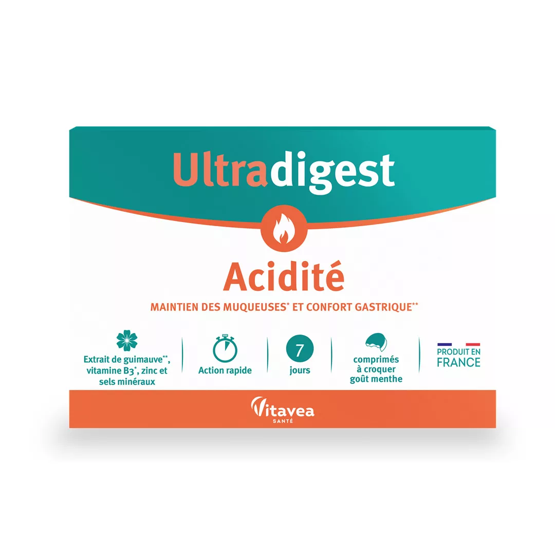 Ultradigest Acidite, 14 tablete masticabile, Vitavea, [],farmaciabajan.ro
