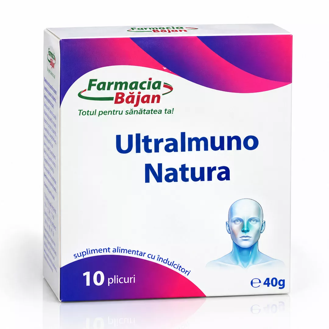Ultraimuno Natura, 10 plicuri, Farmacia Bajan, [],farmaciabajan.ro