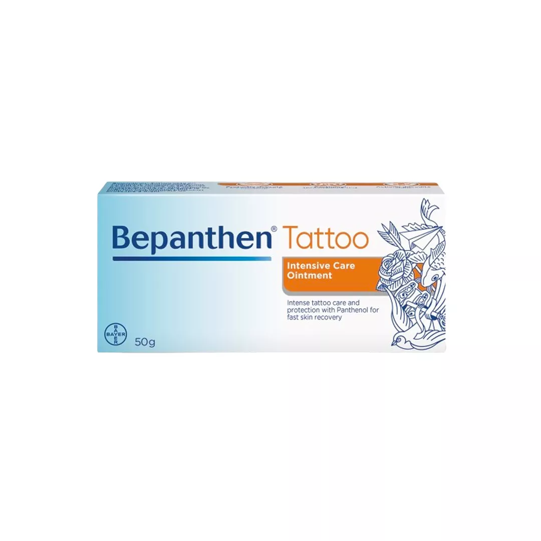 Unguent pentru ingrijirea tatuajelor Bepanthen Tattoo, 50 g, Bayer, [],https:farmaciabajan.ro