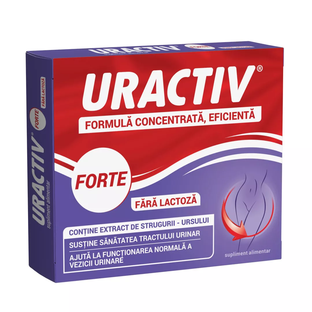 Uractiv Forte fara lactoza, 10 capsule, Terapia, [],farmaciabajan.ro