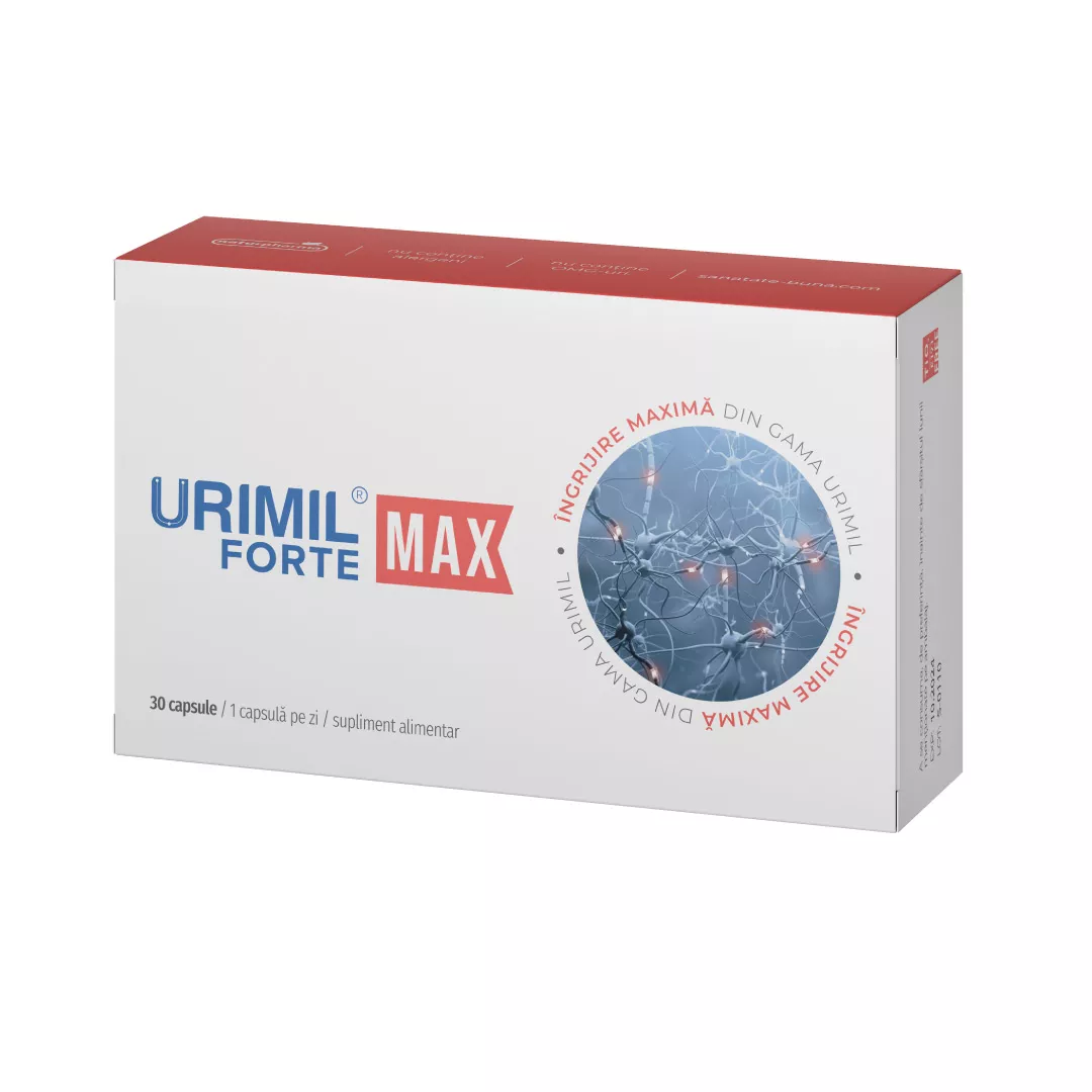 Urimil Forte Max, 30 capsule, Plantapol, [],farmaciabajan.ro