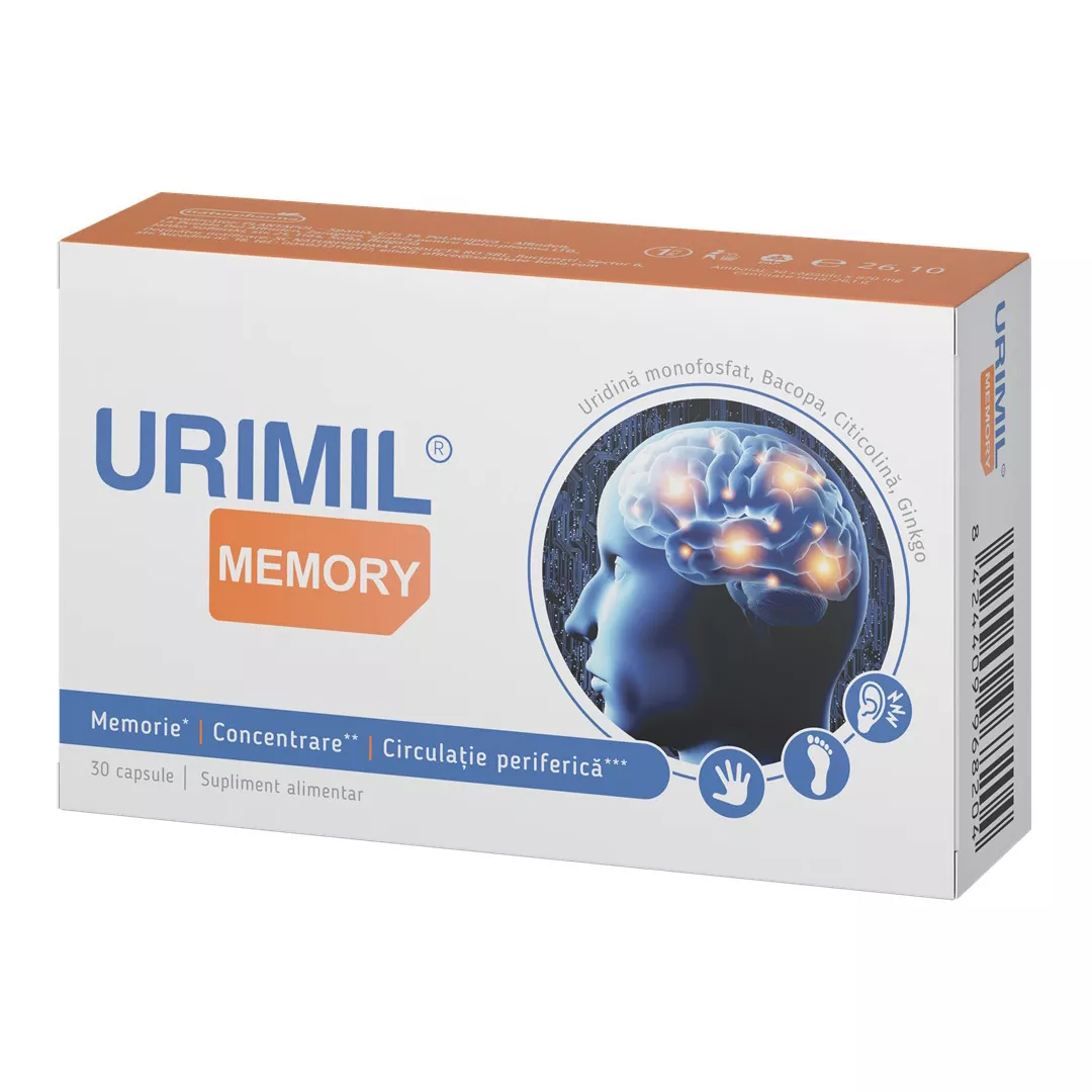 Urimil Memory, 30 capsule, Naturpharma, [],farmaciabajan.ro