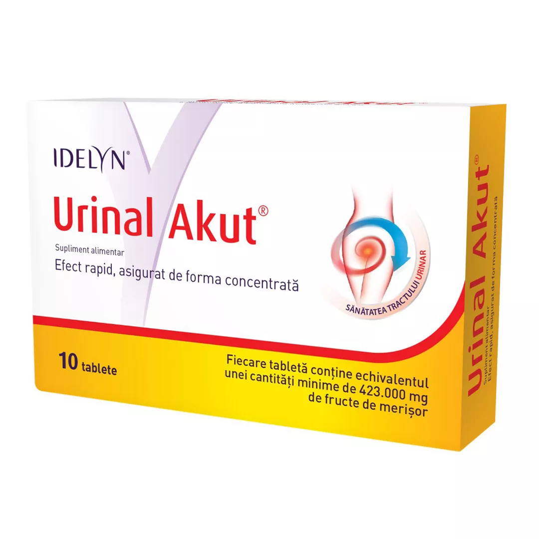Urinal Akut Idelyn, 10 tablete, Walmark, [],https:farmaciabajan.ro
