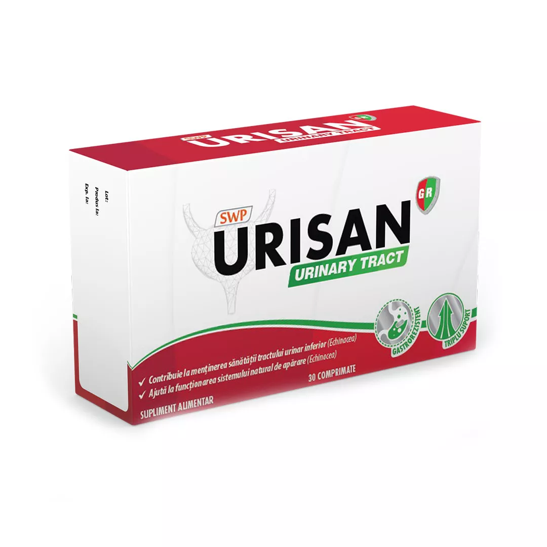 Urisan GR urinary tract, 30 comprimate, Sun Wave Pharma, [],https:farmaciabajan.ro