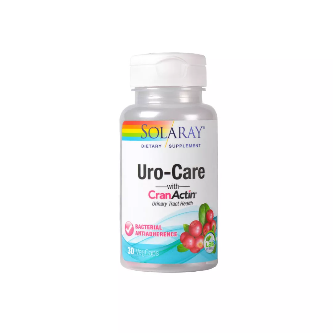 Uro-Care CranActin Solaray, 30 capsule, Secom, [],https:farmaciabajan.ro