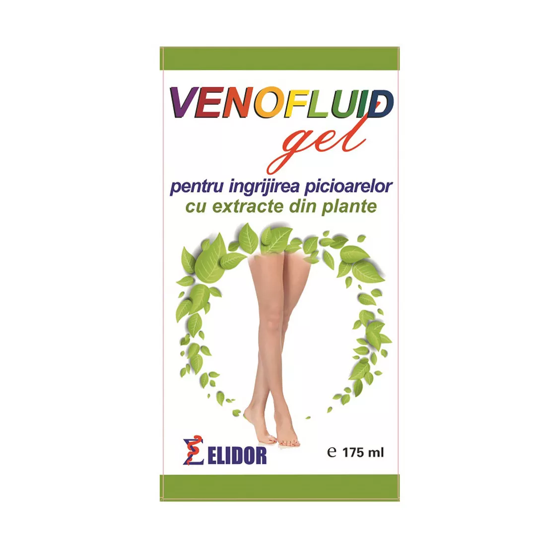 Venofluid gel, 175 ml, Elidor, [],farmaciabajan.ro