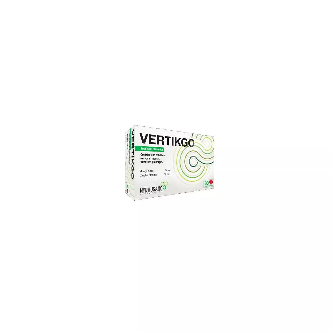 Vertikgo, 30 comprimate, Nyrvusano Pharmaceuticals, [],farmaciabajan.ro