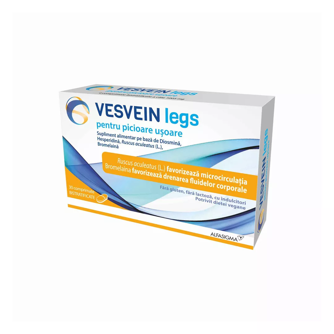 Vesvein Legs, 30 comprimate, Alfasigma, [],farmaciabajan.ro