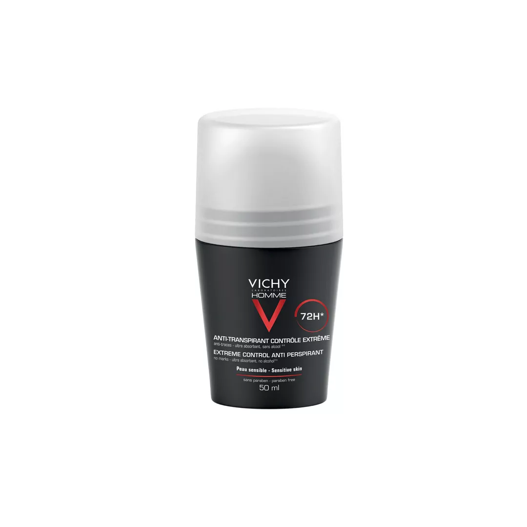 Deodorant roll-on Homme Control Extrem, 72h, 50 ml, Vichy, [],https:farmaciabajan.ro