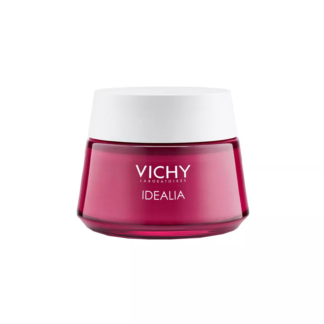 Crema energizanta Vichy Idealia cu efect de netezire si iluminare a tenului pentru ten normal-mixt, 50 ml, [],farmaciabajan.ro