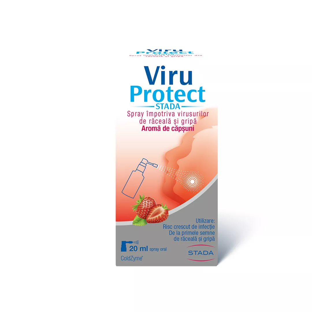 ViruProtect spray oral cu aroma de capsuni, 20 ml, Stada, [],farmaciabajan.ro