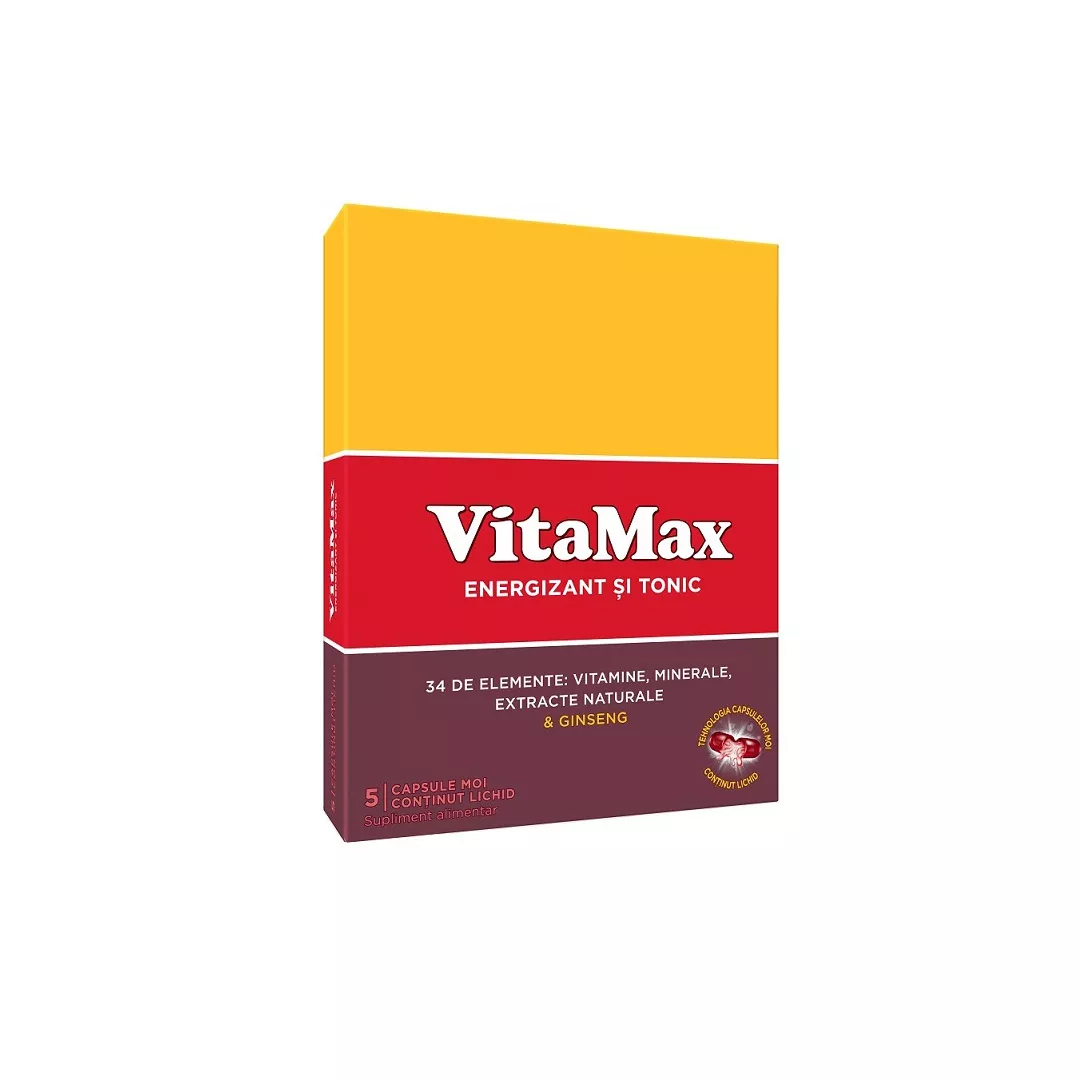 Vitamax, 5 capsule, Perrigo, [],farmaciabajan.ro