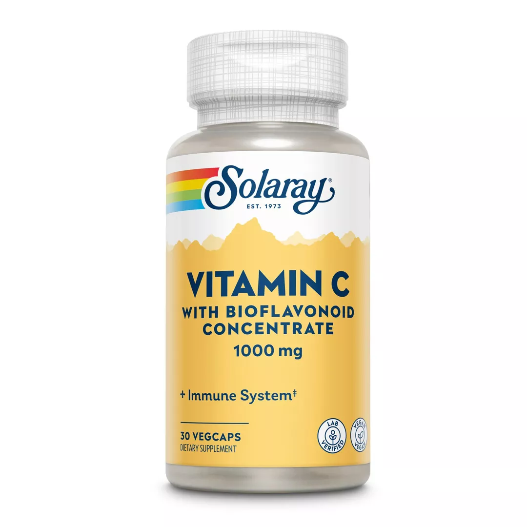 Vitamin C Solaray, 30 capsule, Secom, [],farmaciabajan.ro