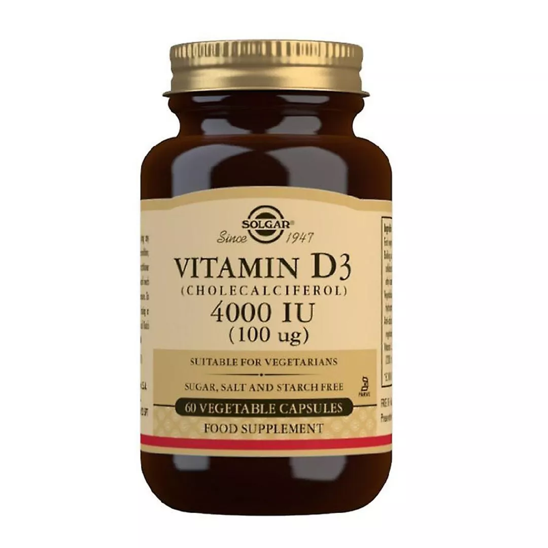 Vitamin D3 4000 UI, 60 capsule, Solgar, [],farmaciabajan.ro