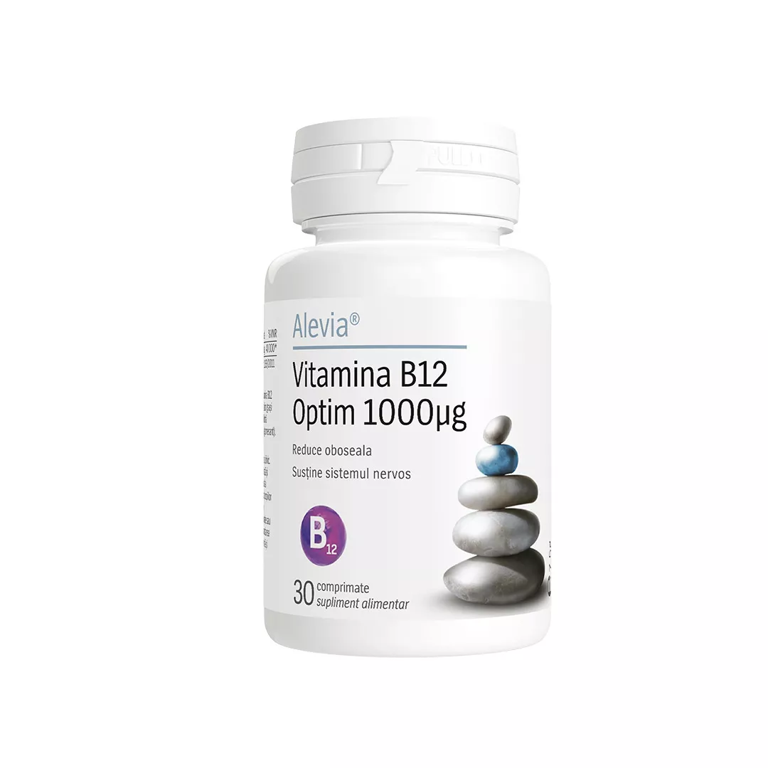 Vitamina B12 Optim, 1000 mcg, 30 capsule, Alevia, [],farmaciabajan.ro
