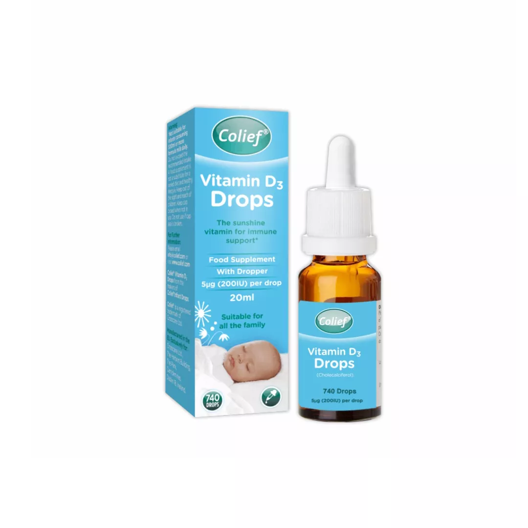 Vitamina D3 picaturi orale, 20ml, Colief, [],farmaciabajan.ro