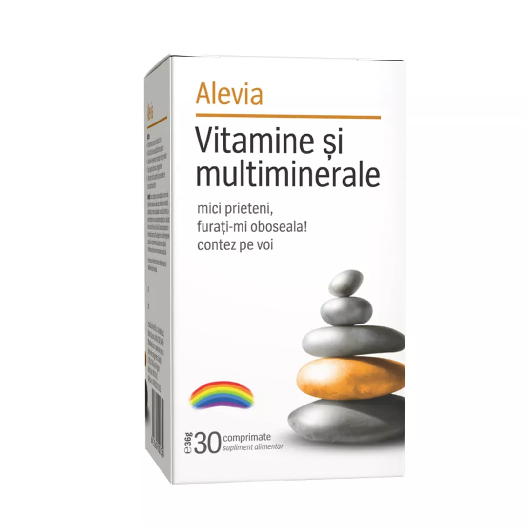 Vitamine si Multiminerale, 30 comprimate, Alevia, [],farmaciabajan.ro