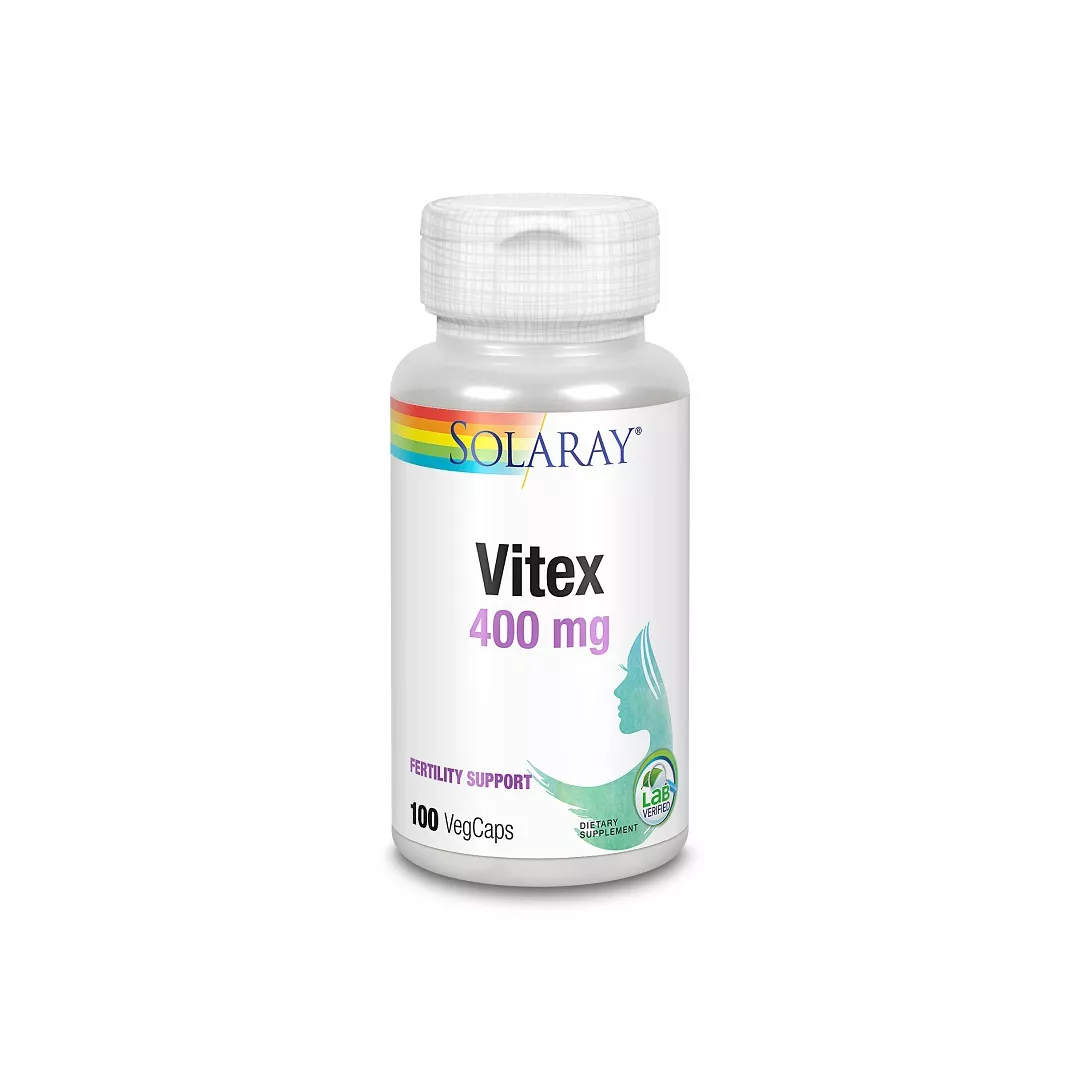 Vitex 400mg Solaray, 100 capsule, Secom, [],https:farmaciabajan.ro