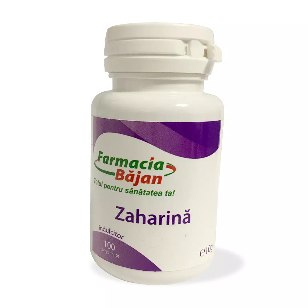 Zaharina Farmacia Bajan, 100 comprimate, [],https:farmaciabajan.ro