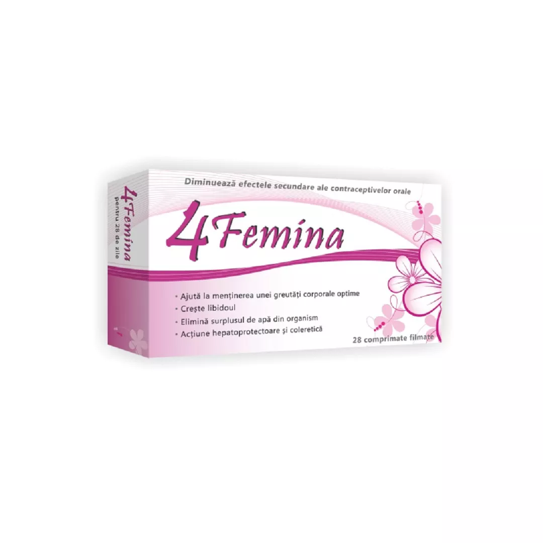 4 Femina, 28 comprimate, Zdrovit, [],farmaciabajan.ro