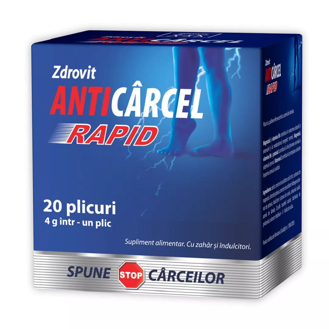 Anticarcel Rapid, 20 plicuri, Zdrovit, [],farmaciabajan.ro