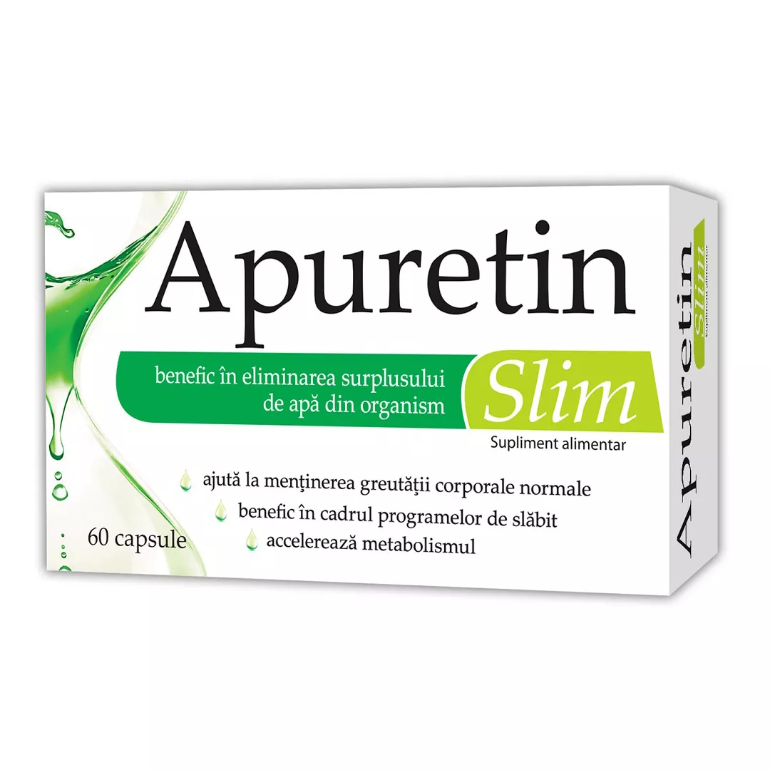 Apuretin Slim, 60 capsule, Zdrovit, [],https:farmaciabajan.ro