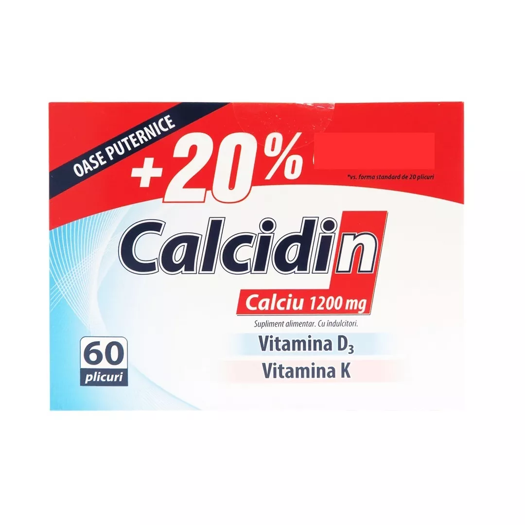Calcidin, 60 plicuri, Zdrovit, [],https:farmaciabajan.ro