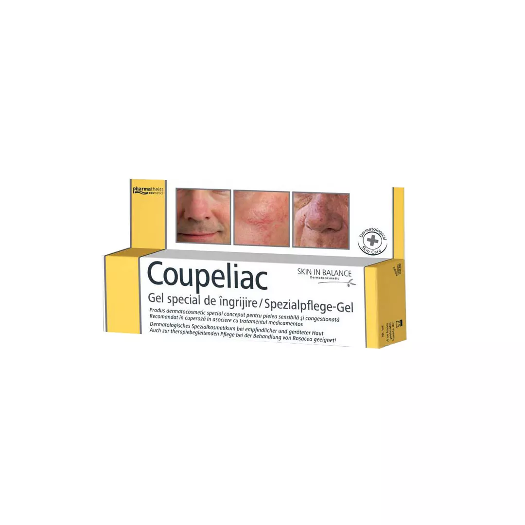 Gel Coupeliac pentru piele sensibila si cuperozica, 20 ml, Zdrovit, [],farmaciabajan.ro
