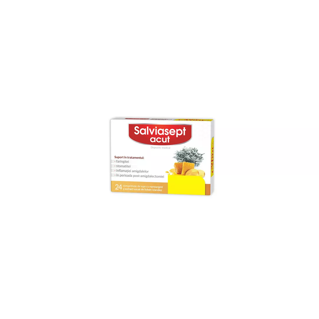 Salviasept Acut, 24 comprimate, Natur Produkt, [],farmaciabajan.ro
